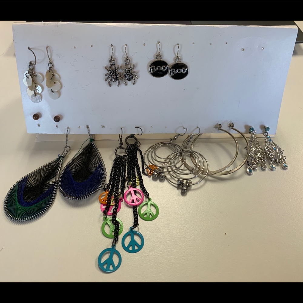 Bundle of 9 Pairs of Earrings